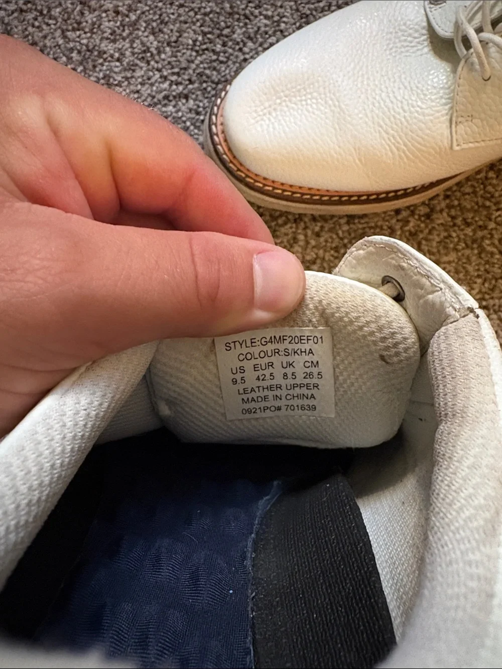 G/FORE pebbled leather